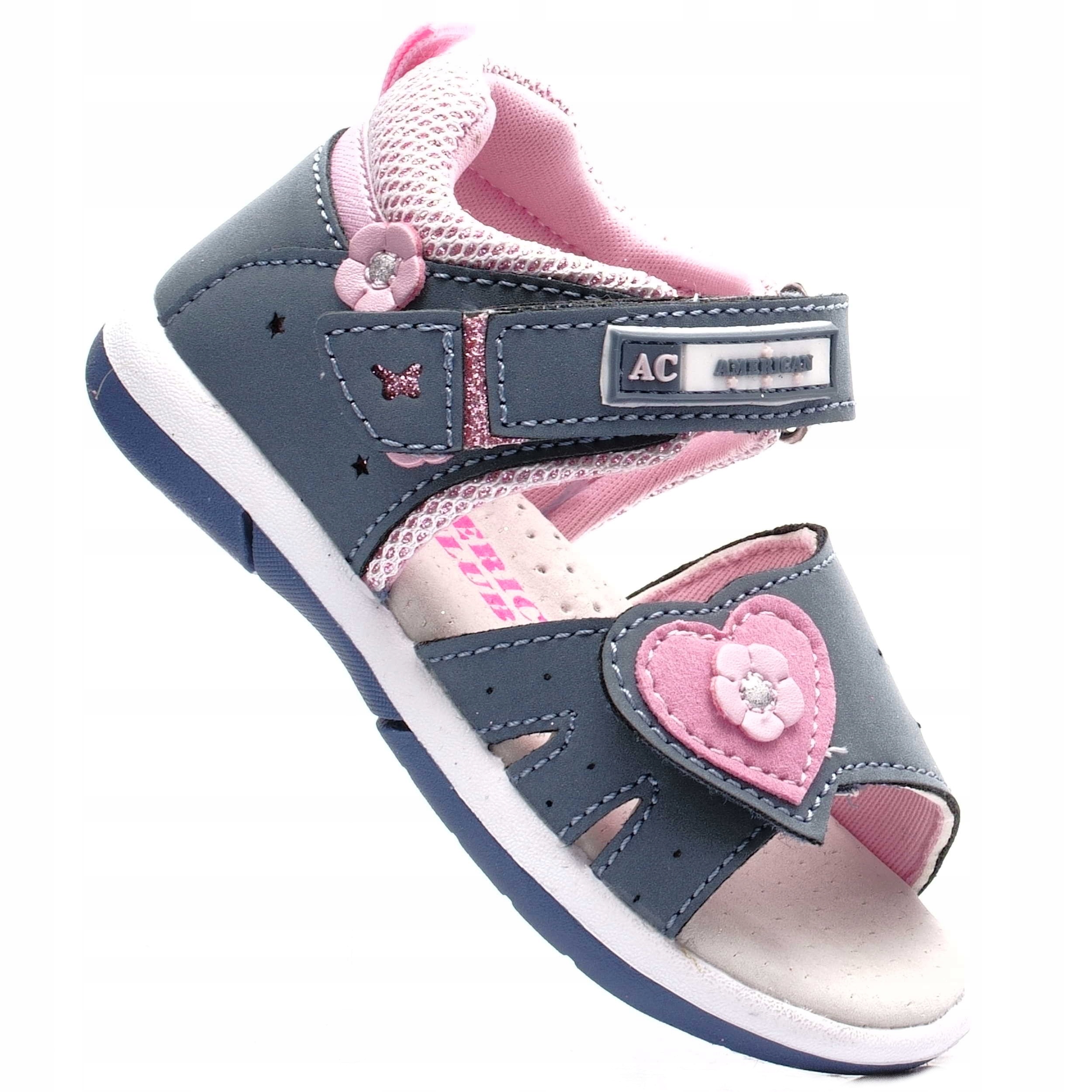 

Lekkie Sandałki Dziewczęce American Club 30