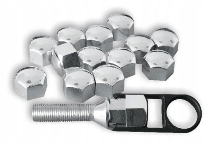 Q0P25 NAKŁADKI NAKRĘTKI NA ŚRUBY CHROM ŚRUBĘ TANIO Producent DBautomotive