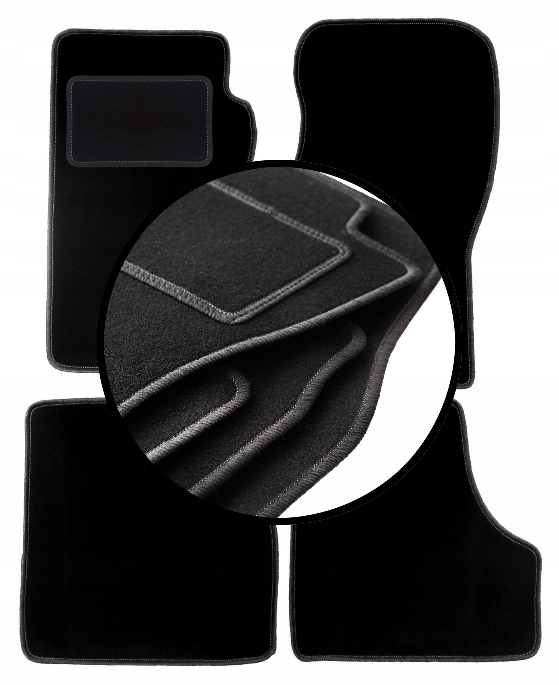 Velurové koberce komplet pro: Dodge Nitro Suv (2006-2011)