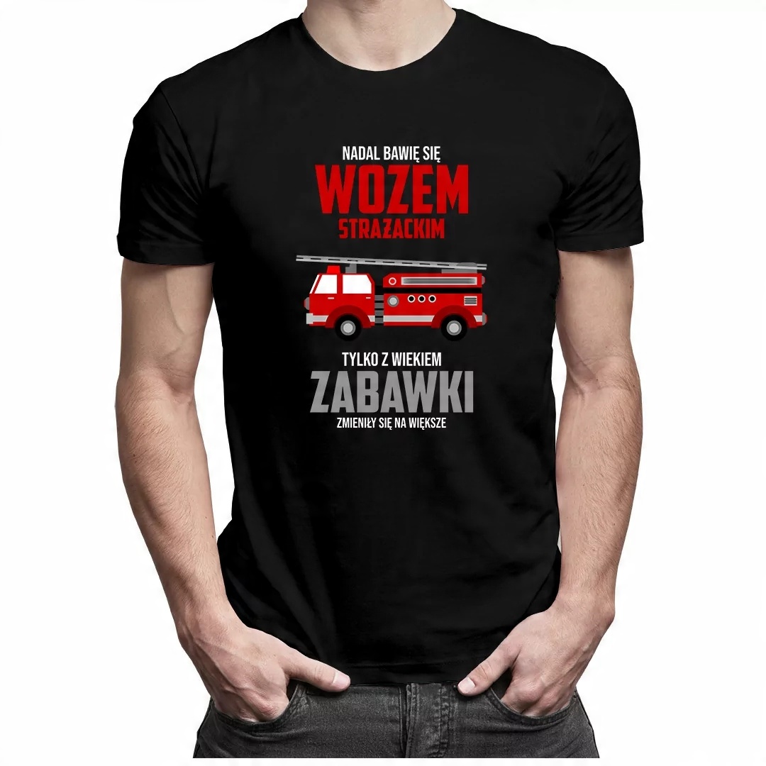 

Bawię się wozem strażackim prezent dla strażaka