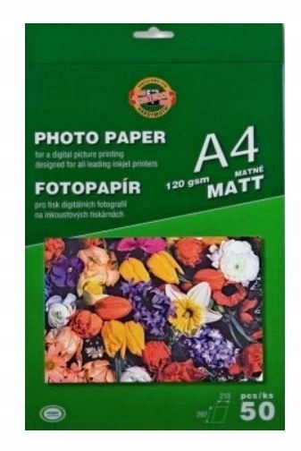 Papier foto matowy Koh-I-Noor A4 120 g/m² 50 szt.
