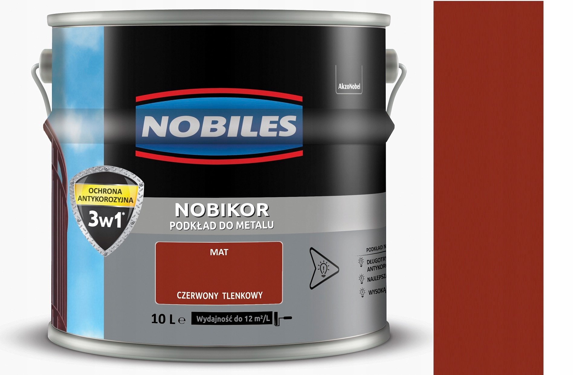Nobiles Nobikor Antykorozyjny Czerwony Tlenkowy 10L