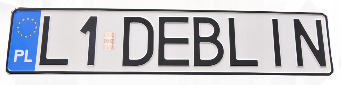 

Polska Tablica Tłoczona Odblaskowa Aluminiowa