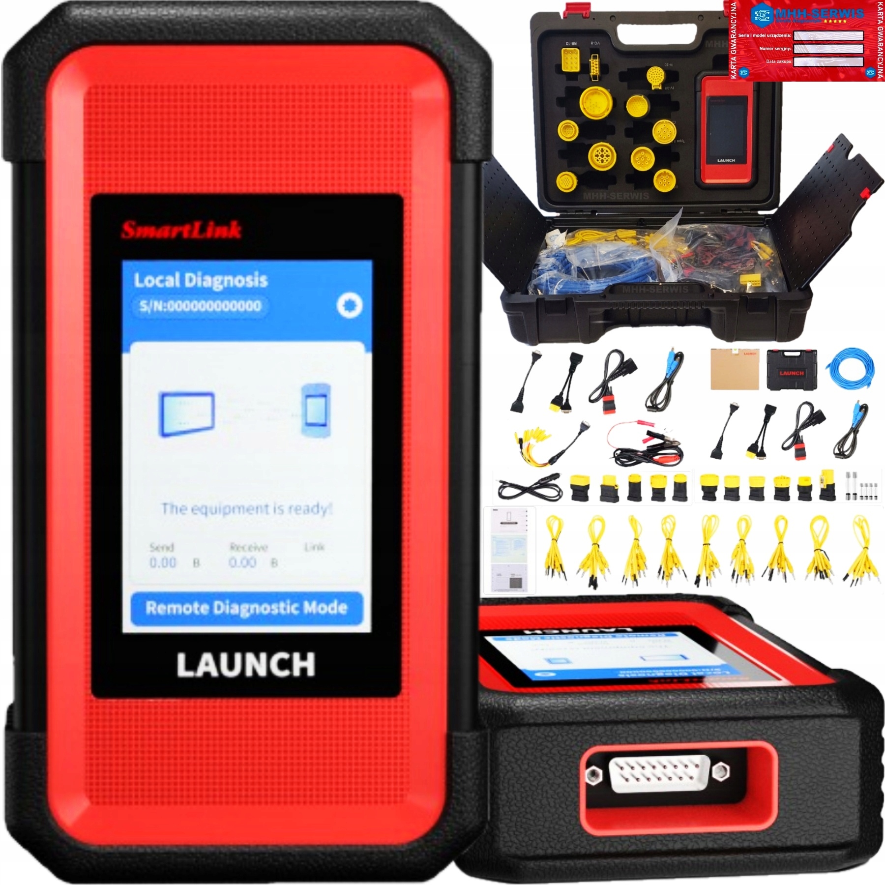 Launch X-431 HD3 DIAGNOSTYKA CIĘŻAROWE TIR