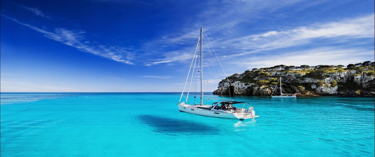 

Fototapeta Flizelinowa Żaglówka Menorca 250x104