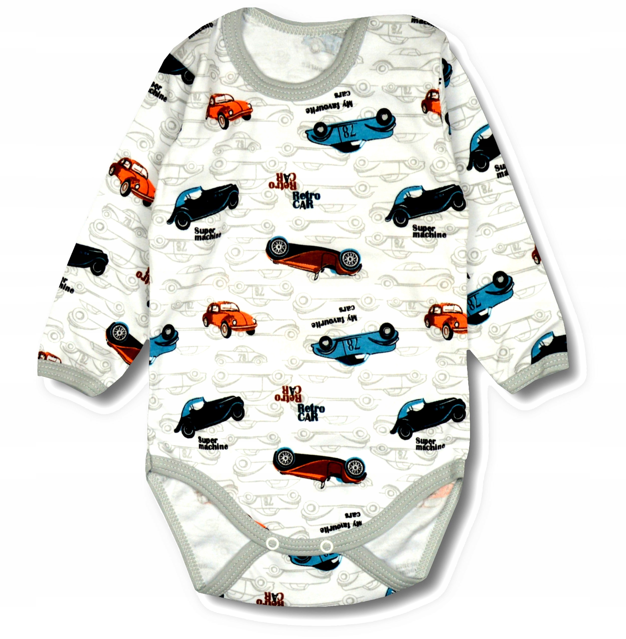 

Body dla chłopca Z Długim Rękawem 80 retro car