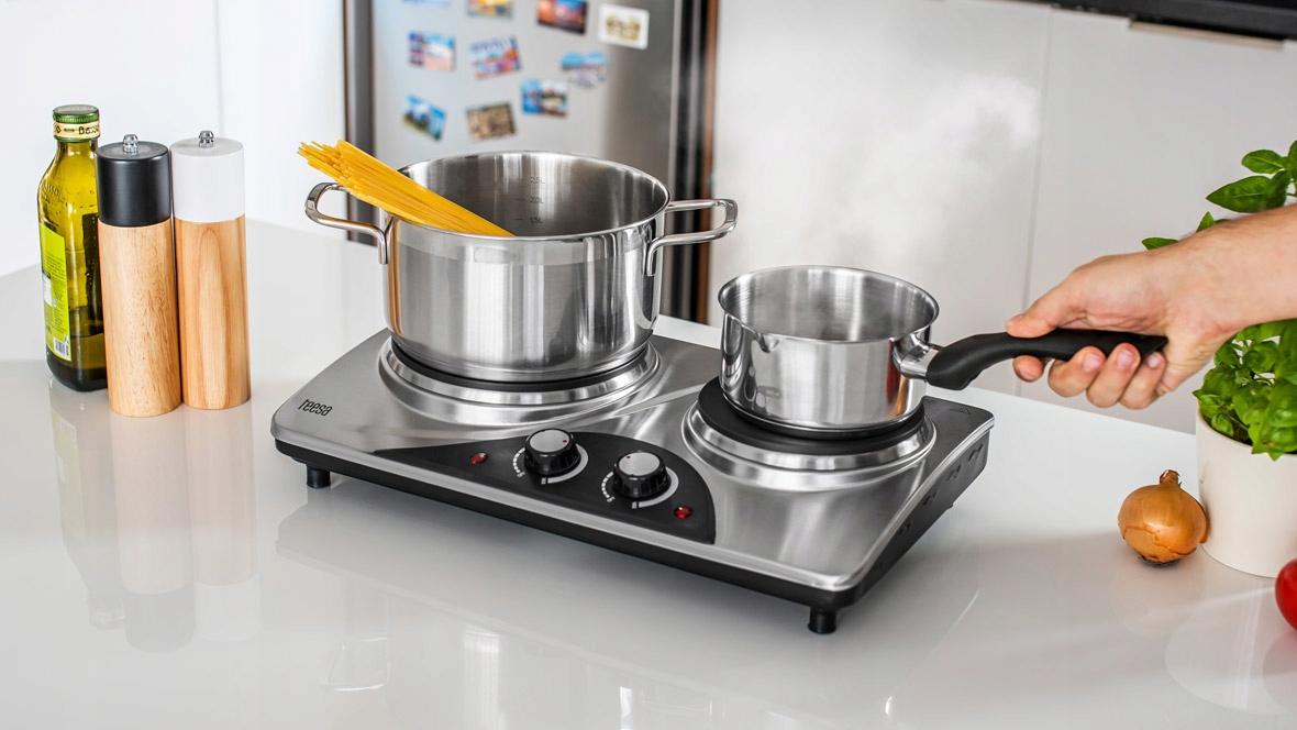 KUCHENKA ELEKTRYCZNA DWUPALNIKOWA 2500W TEESA Model TSA0203