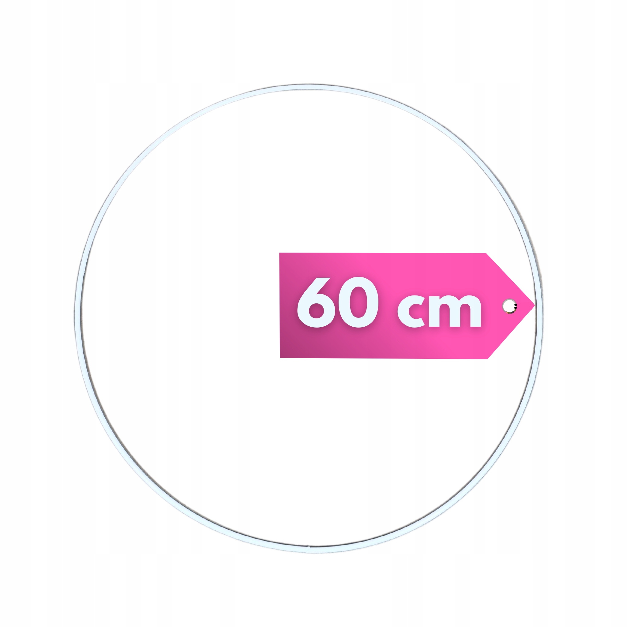 Белый обруч круг Ловец снов Ø 60 см