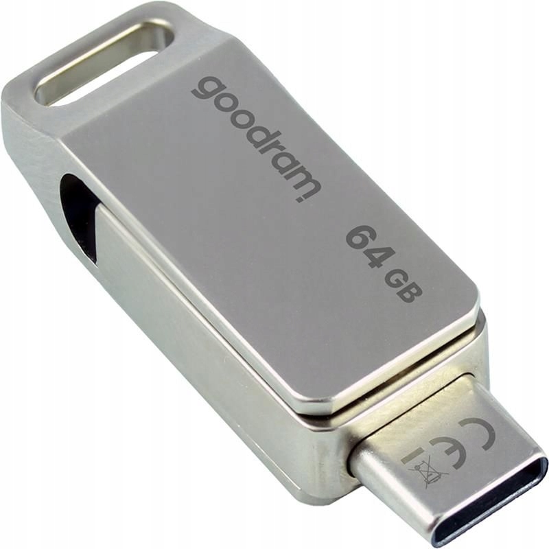 PenDrive 3.2 GOODRAM ODA3 SILVER 64GB TYPE-A + TYPE-C Pojemność 64 GB