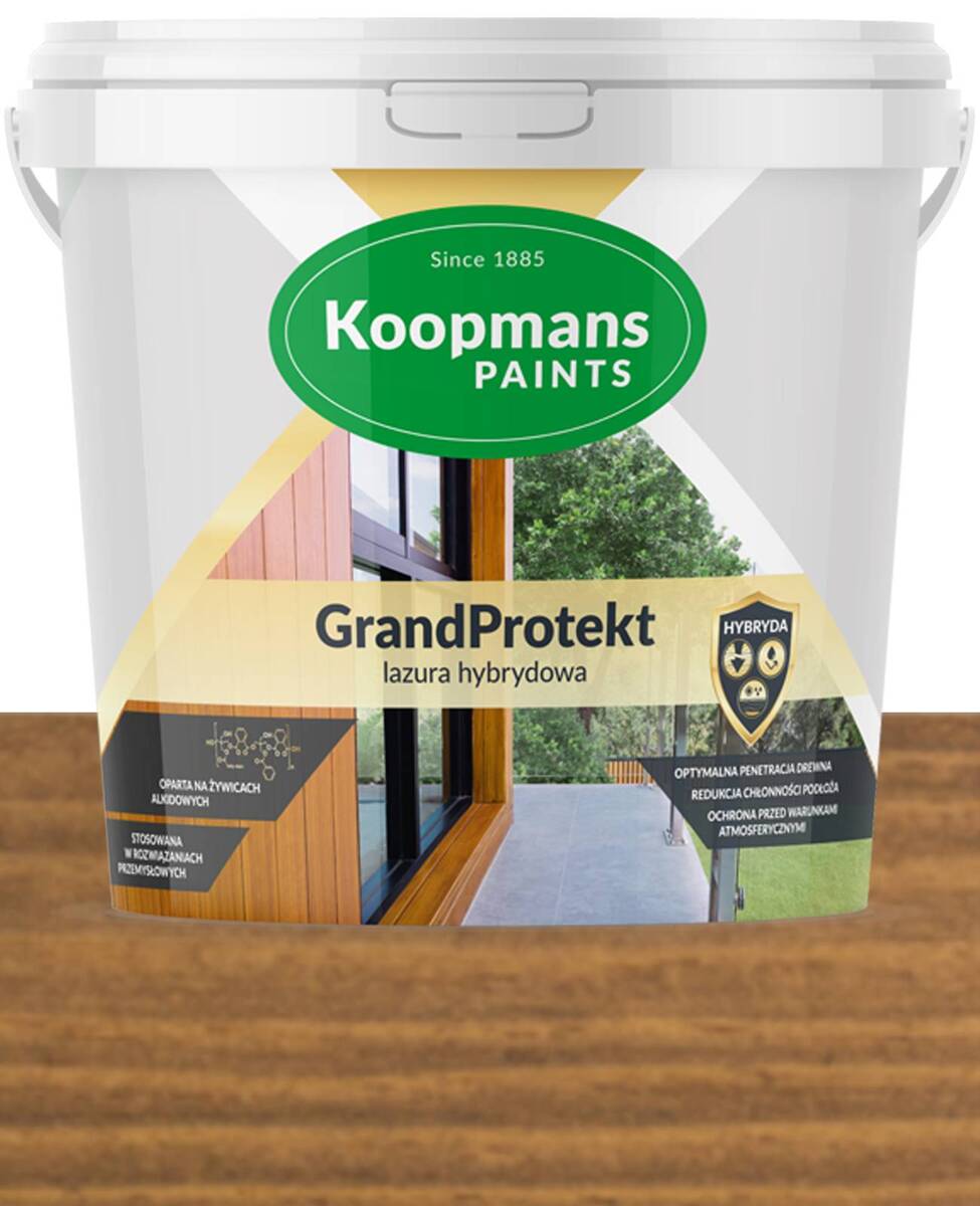 Koopmans GrandProtekt Lazura na dřevo 906 Mandžuský ořech 10 l