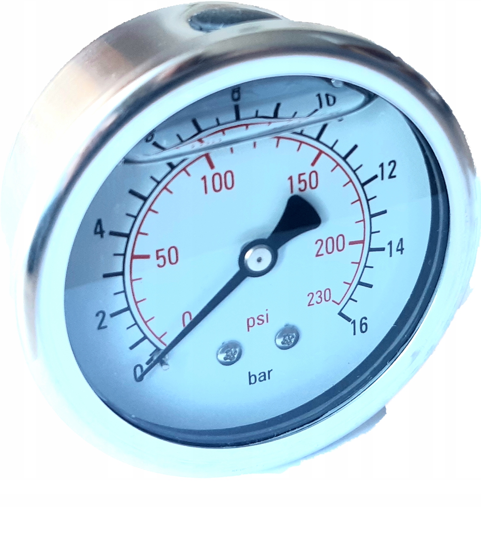 

Manometr Glicerynowy 1/4" tylny 67mm 16 bar Inox