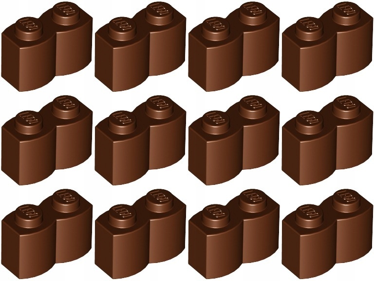 

Lego 30136 Palisada 1x2 brązowa (10g) 12 szt.