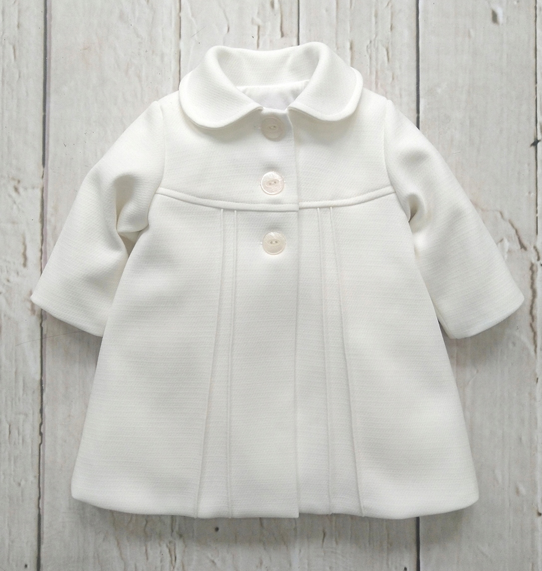 płaszczyk dziewczęcy ecru NELI roz 62 Rozmiar 62