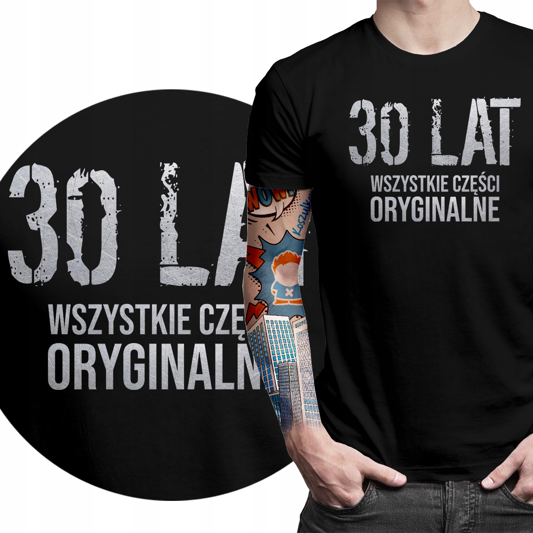 

Koszulka męska Oryginalne Części 30 lat prezent