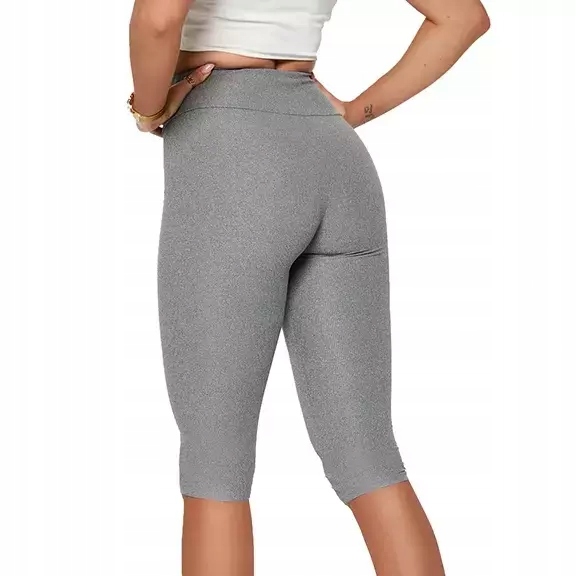 

0235-7 Grey Szare Damskie Spodenki S/m 37
