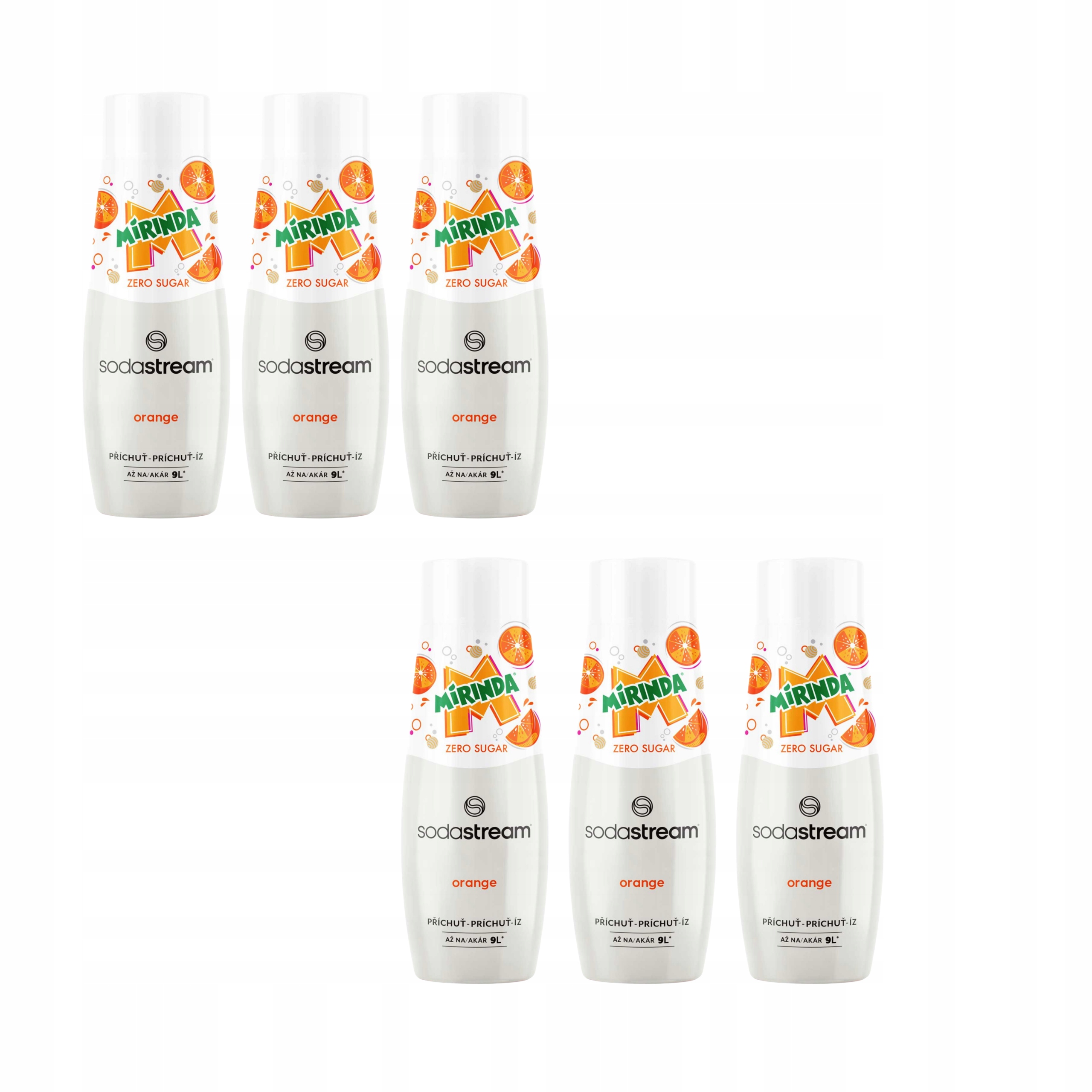 Levně 6x Sirup SodaStream Mirinda Zero do saturátoru Koncentrát bez Cukru 440 ml