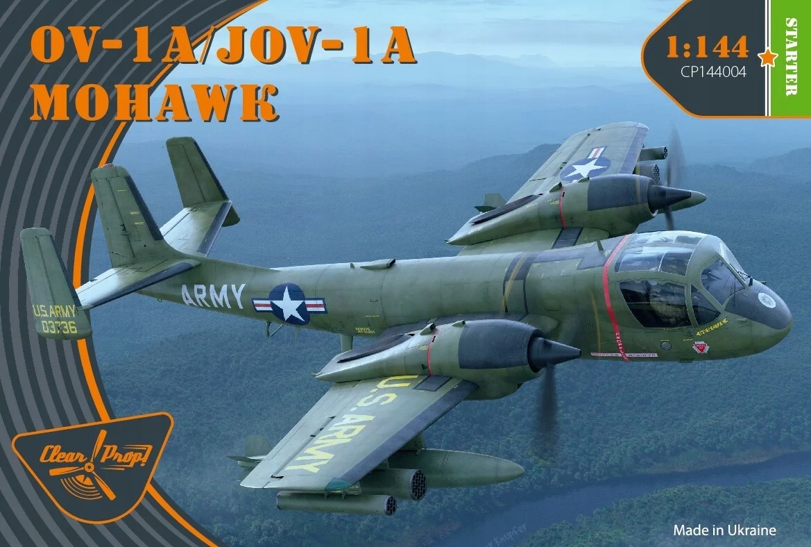 OV-1A/JOV-1A Mohawk Clear Prop CP144004 měřítko 1/144