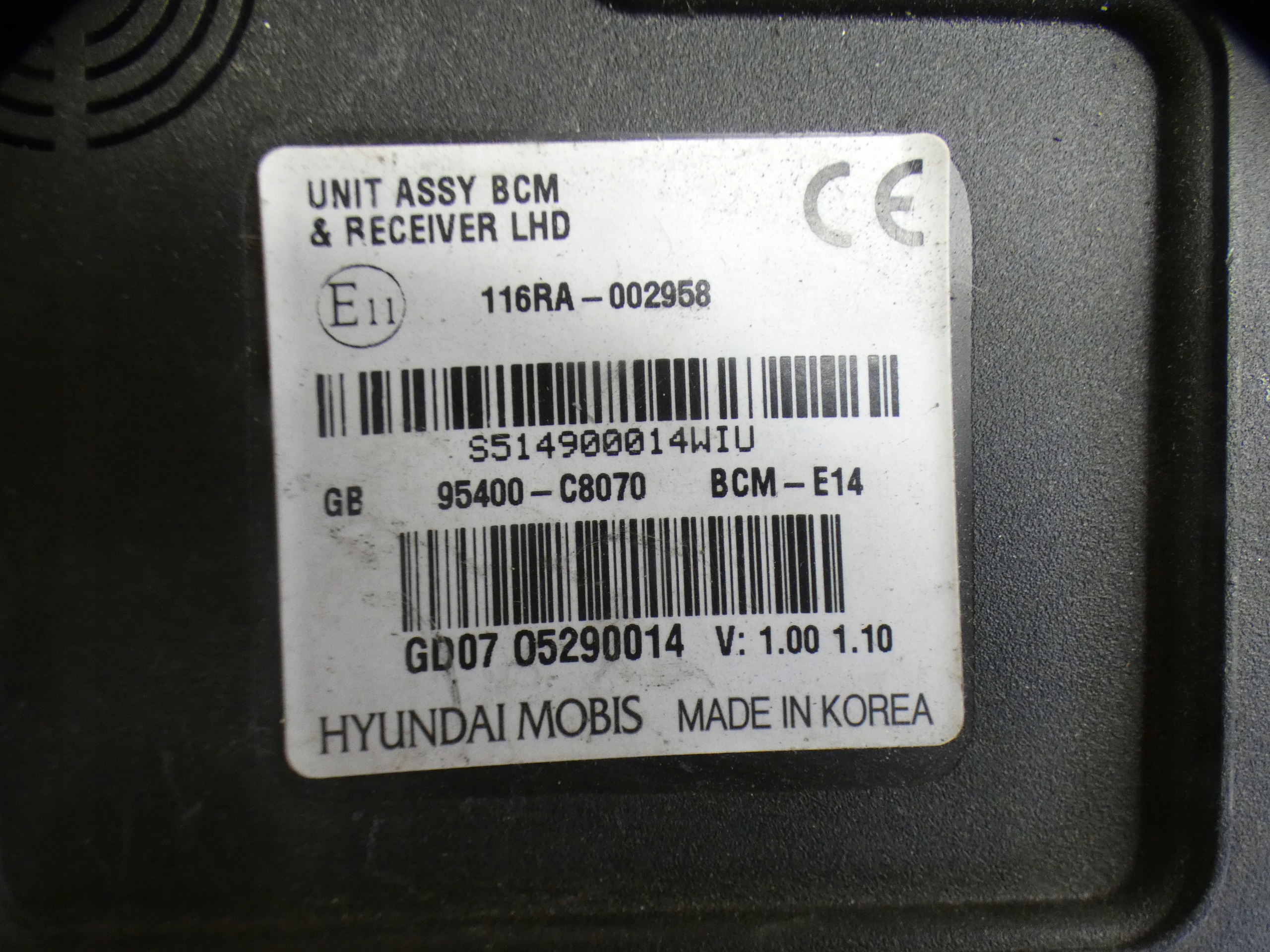module BCM Hyundai I20 II 95400-C8070
