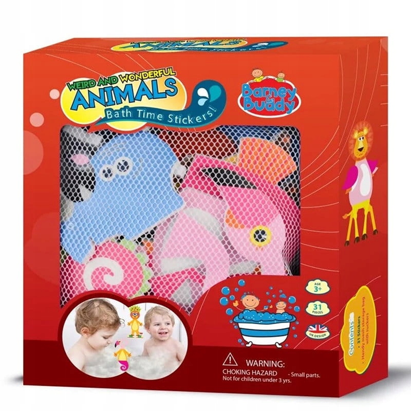 

Buddy Barney Naklejki pianki do kąpieli Zwierzęta