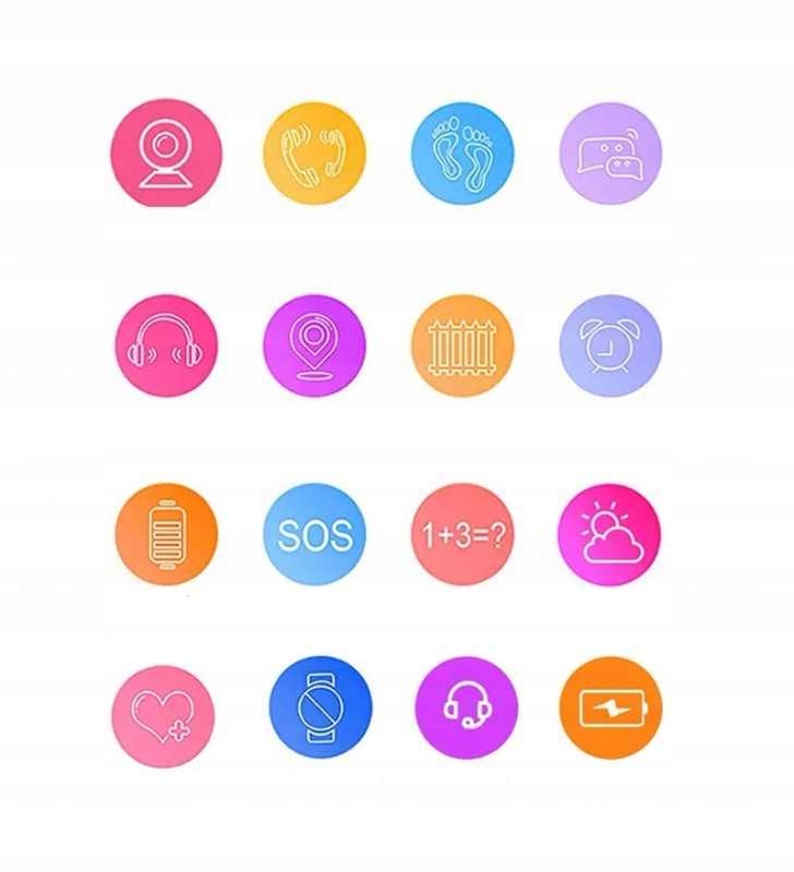 SMARTWATCH SIM PL LOKALIZATOR Zegarek DLA DZIECKA SMART WATCH Materiał paska guma