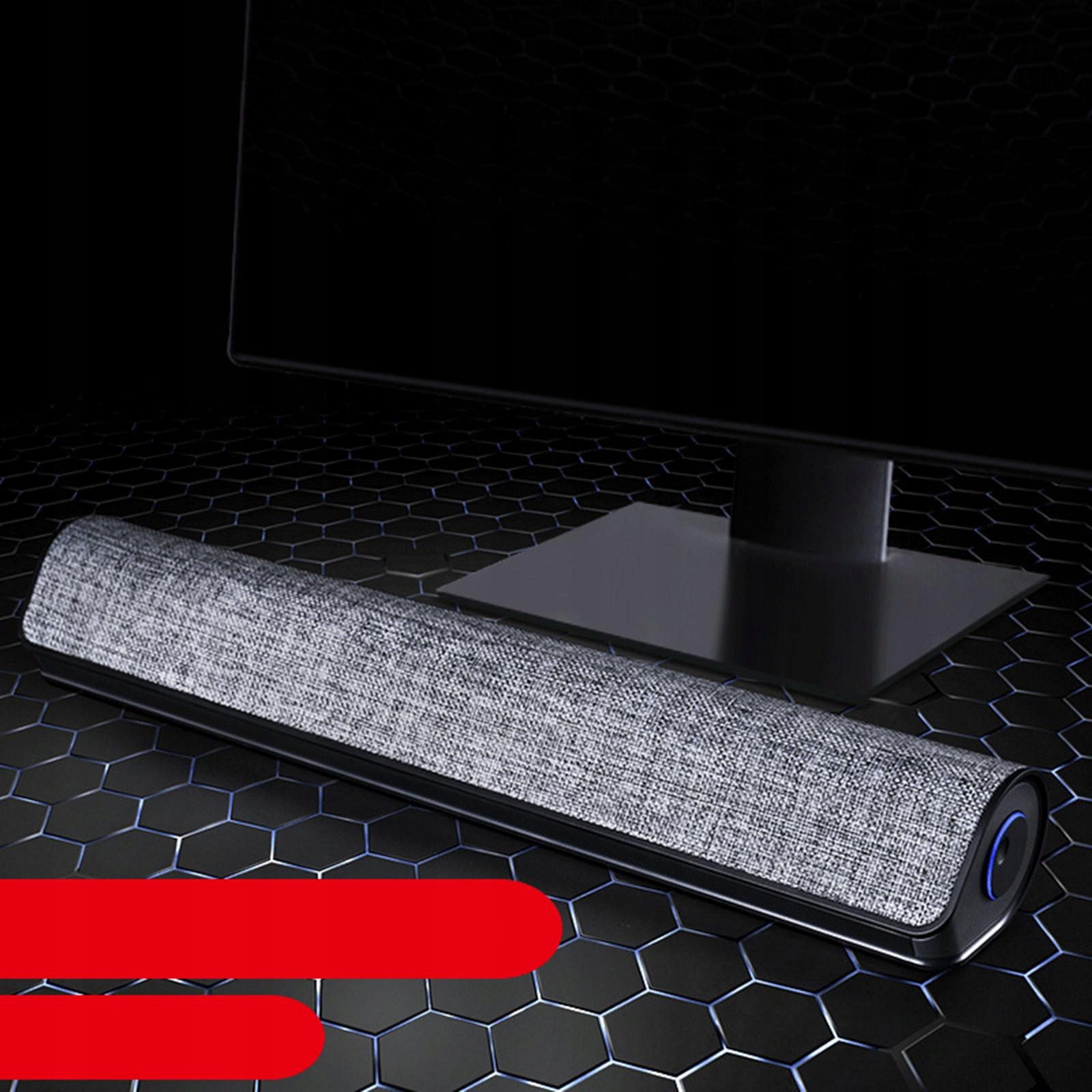 Powered by USB Sound Bar Speakers Kolor biały