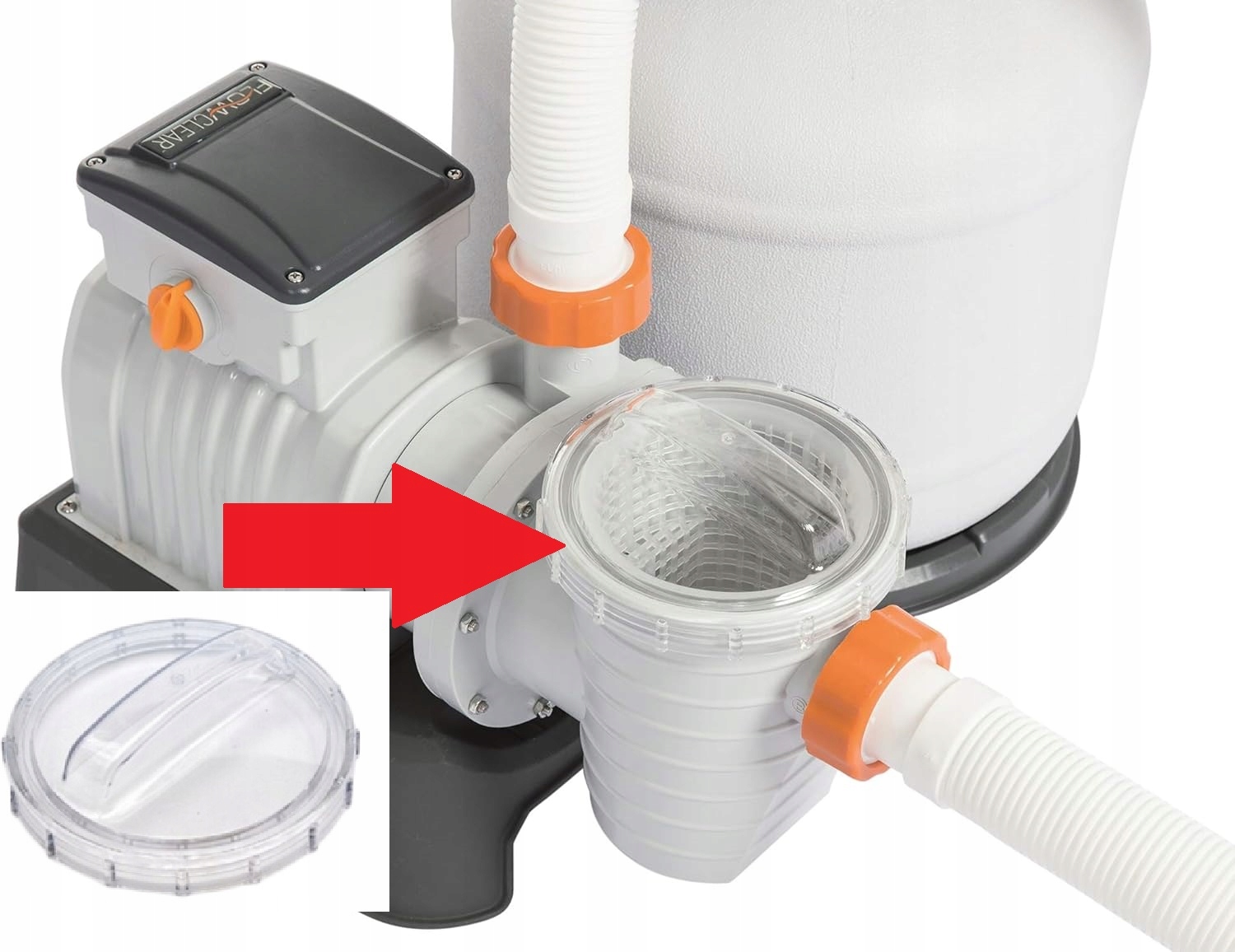 Nakrętka pokrywka filtra wstępnego bestway 58499 58495 58400 58404 58497