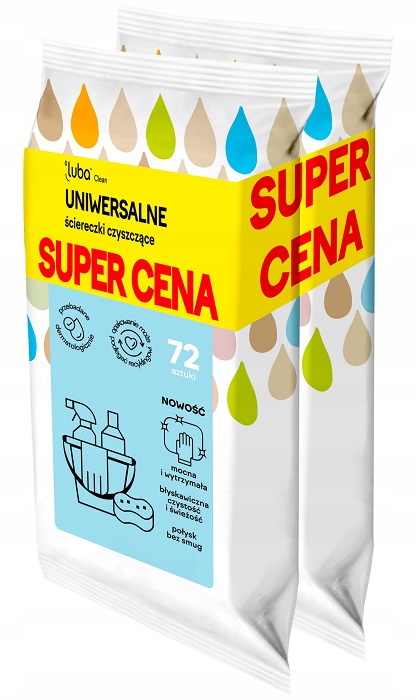

Luba Uniwersalne Ściereczki Czyszczące 2 x 72 szt