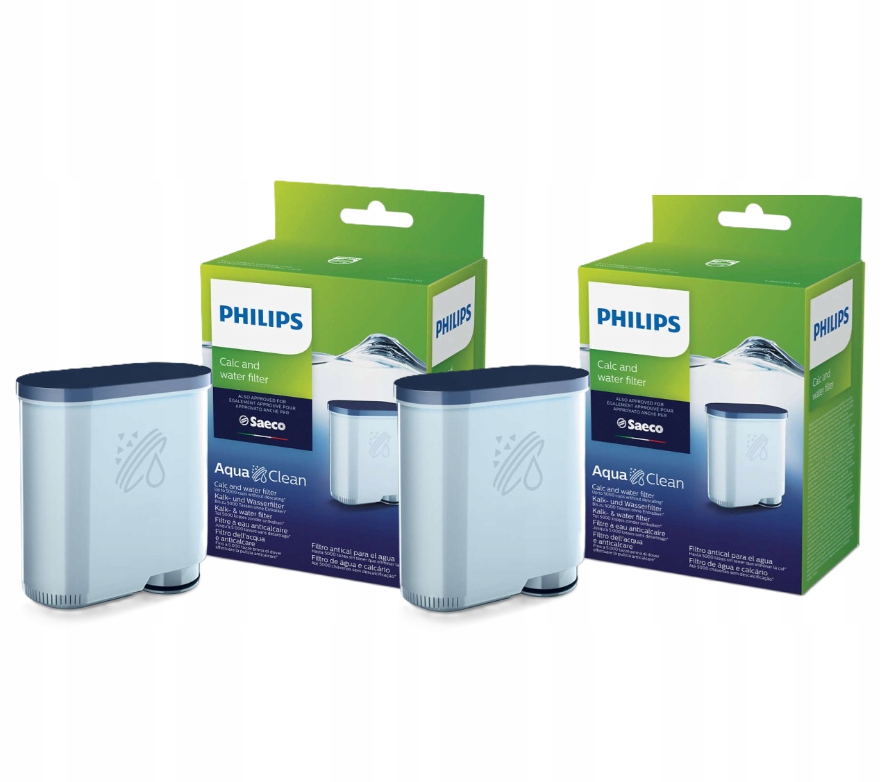 2 x Filtr Philips Saeco Ekspres Aqua Clean CA6903/10