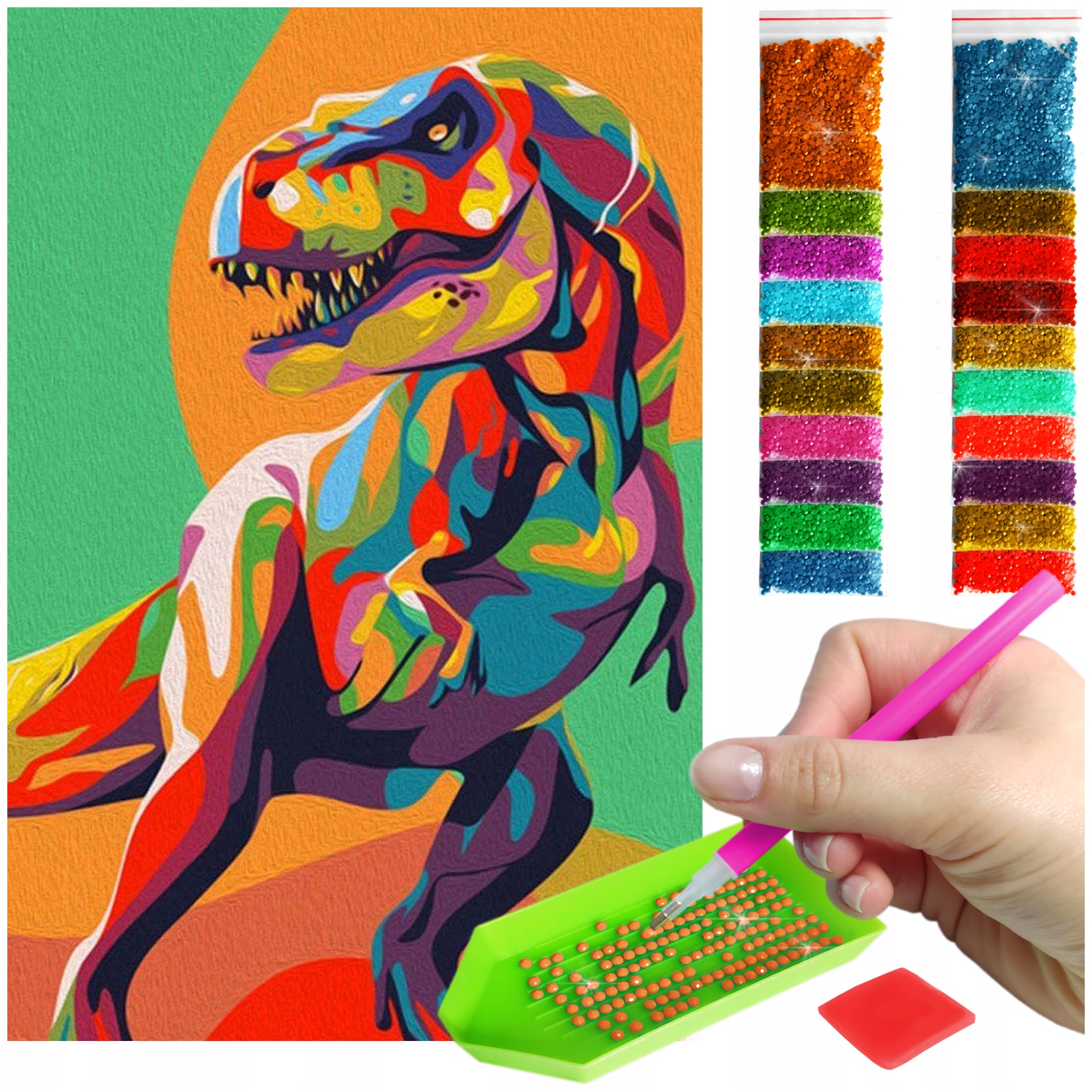 Haft Diamentový Velký 60x40cm Diamond Painting Mozaika Diamentové Příslušenství