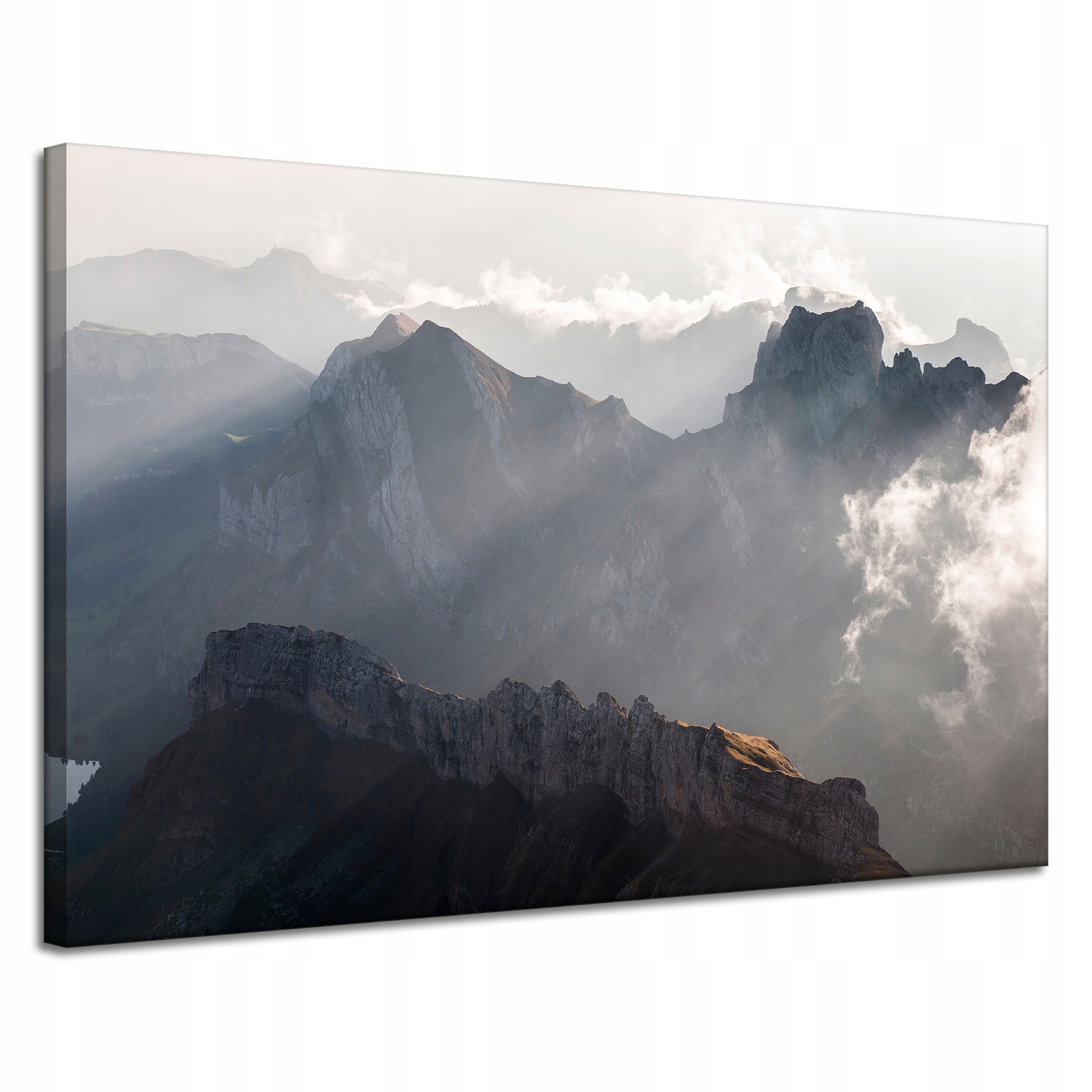 Obraz Canvas Příroda Hory v oblacích Úsvit 120x80 cm