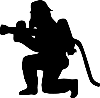 

Naklejka na auto samochód strażak straż 12cm nr28