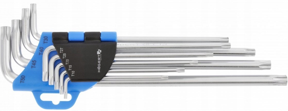 

Klucze Tamper Torx Extra Długie 9SZT