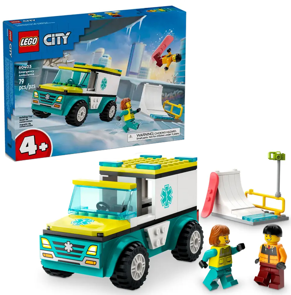 Lego City Ambulance a snowboardista 60403
