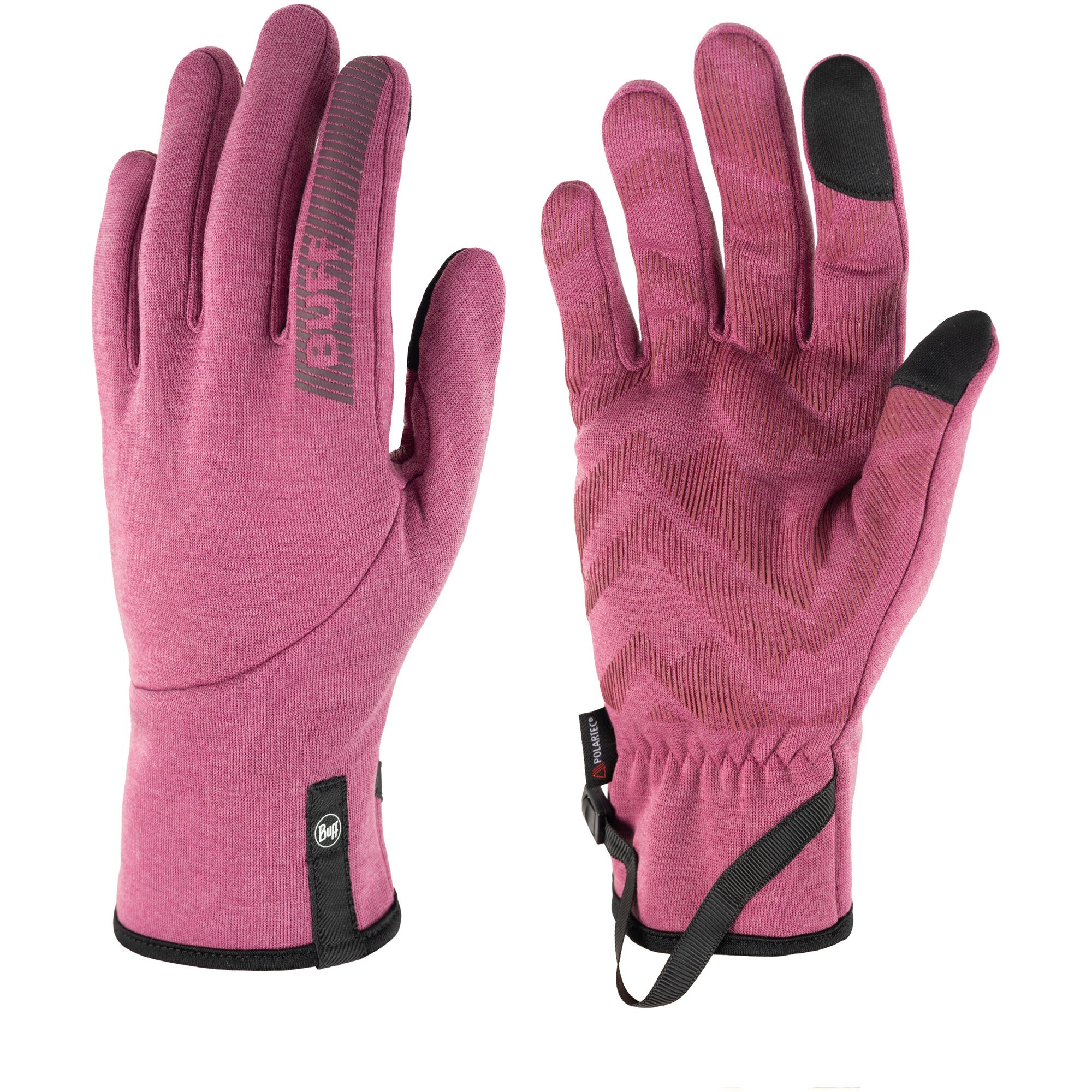 Rękawiczki Buff Tech Fleece Gloves Tf Pink rozmiar S Touchscreen