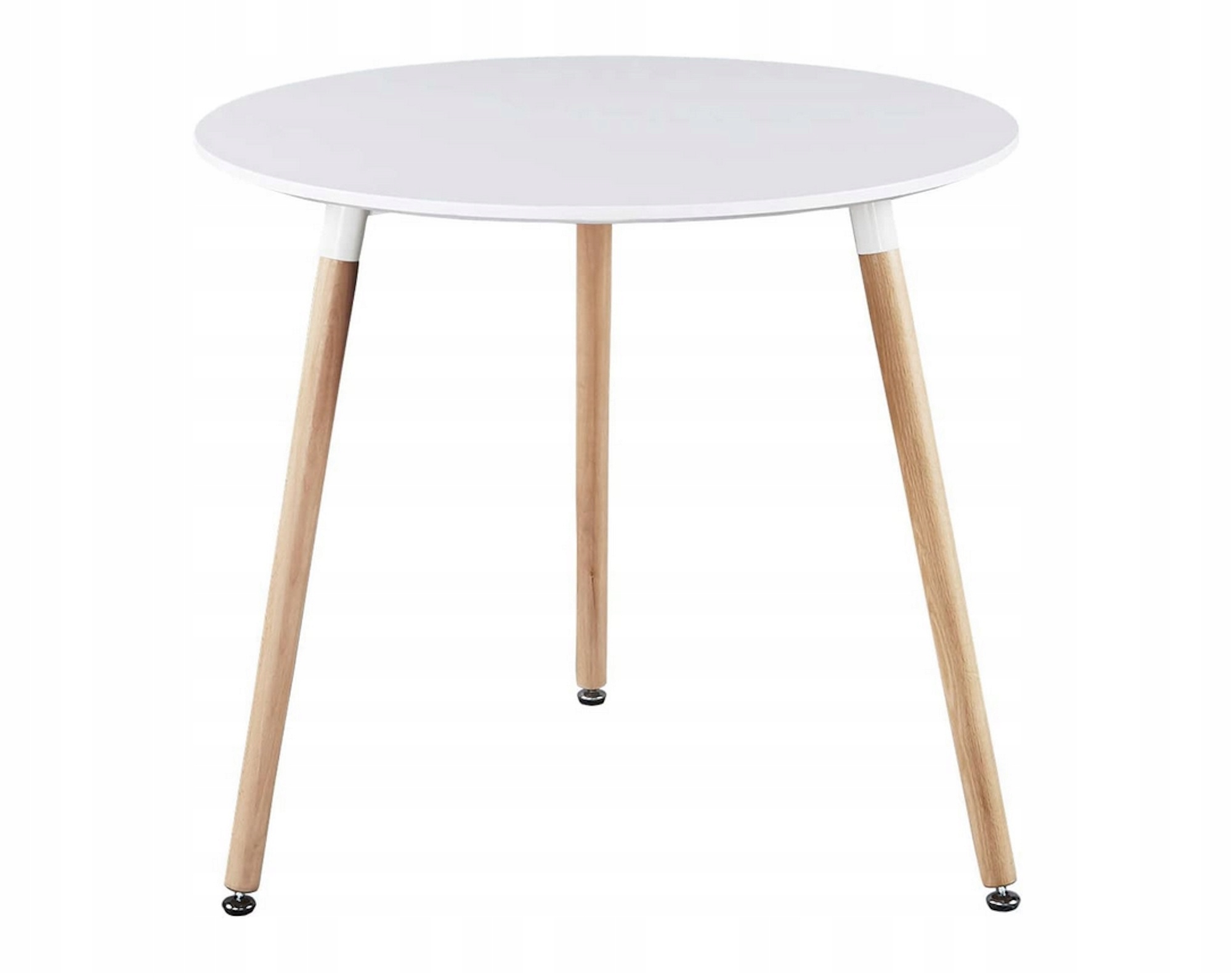 

Stół Okrągły Do Kuchni Jadalni Biały 80x80x73 cm