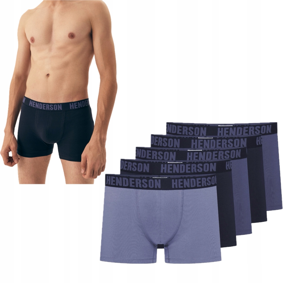 Bokserki męskie Henderson Over 43180 majtki męskie 5-pak r. XXL