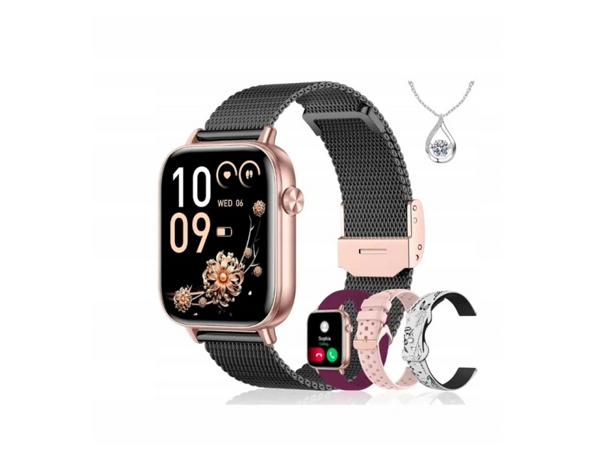 Iaret Chytré Hodinky Damen Chytré hodinky 1.7" I18 Zlaté Vyměnitelné