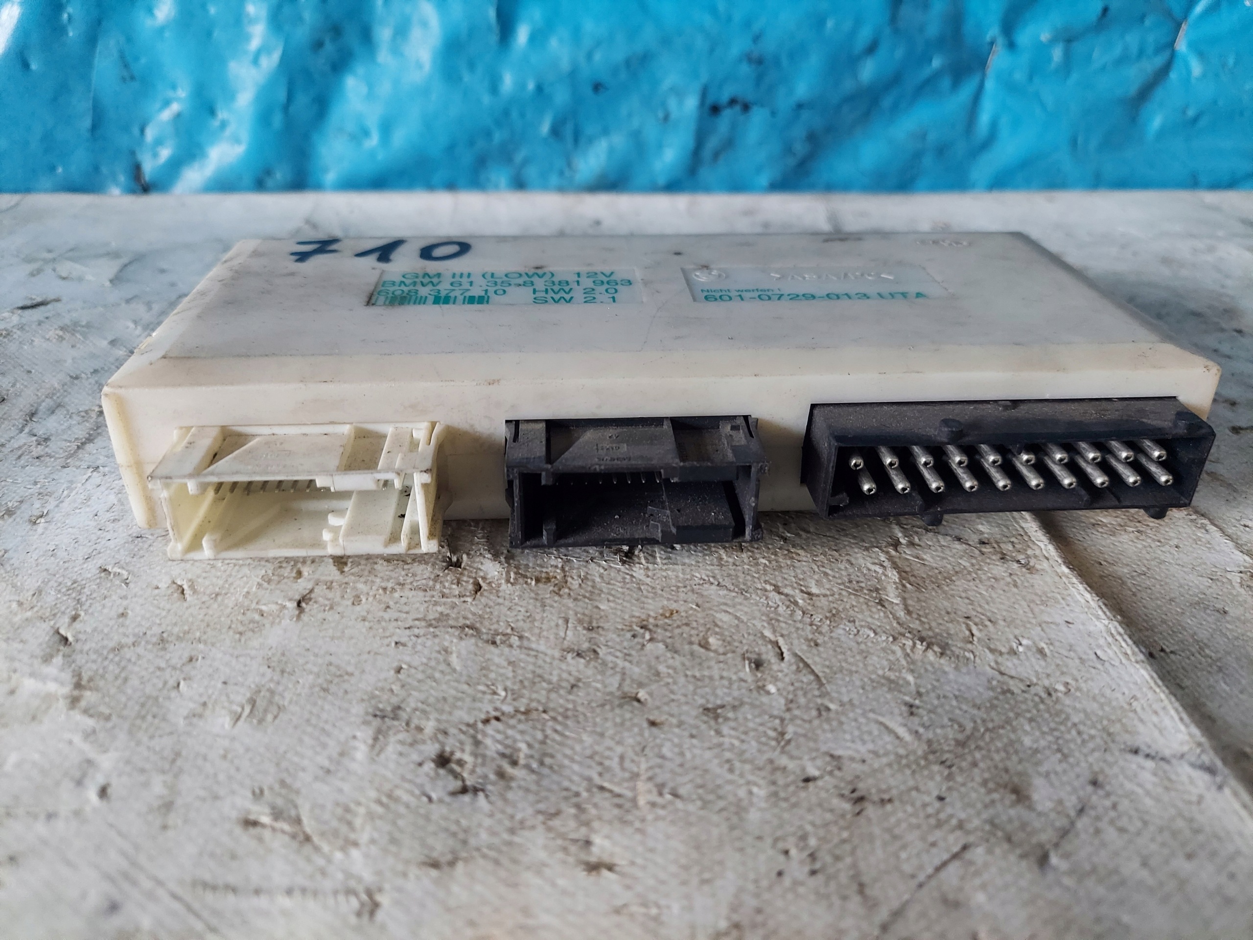BMW E39 601-0729-013 comfort control unit