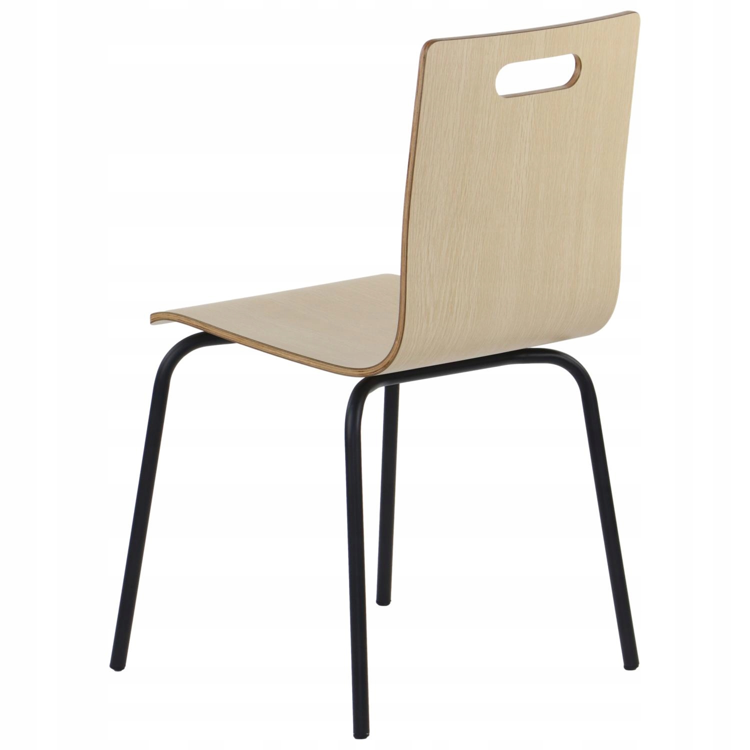 Krzesło konferencyjne do restauracji, biura, hotelu WERDI A czarny/natural Stan opakowania oryginalne