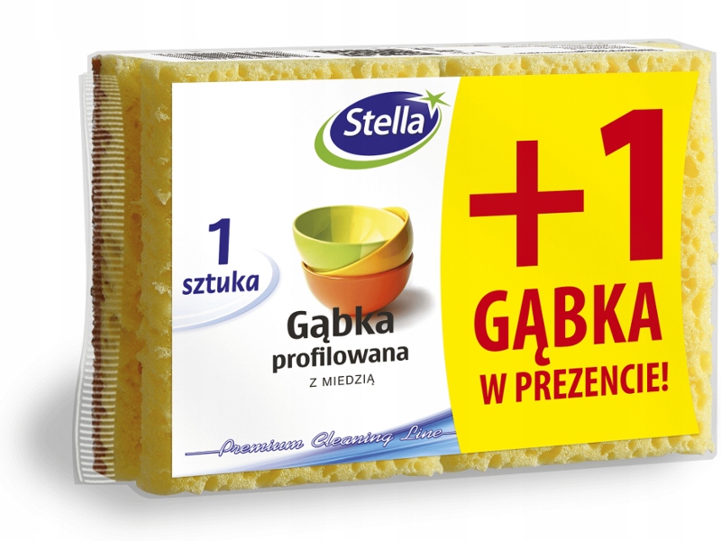 

Stella Zmywak Gąbka Profilowana Z Miedzią 1+1 Szt.