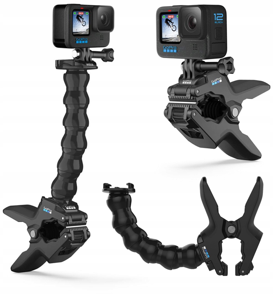 Univerzální čelistní držák Elastická svorka Průměr 0,6 – 5 cm GoPro Jaws