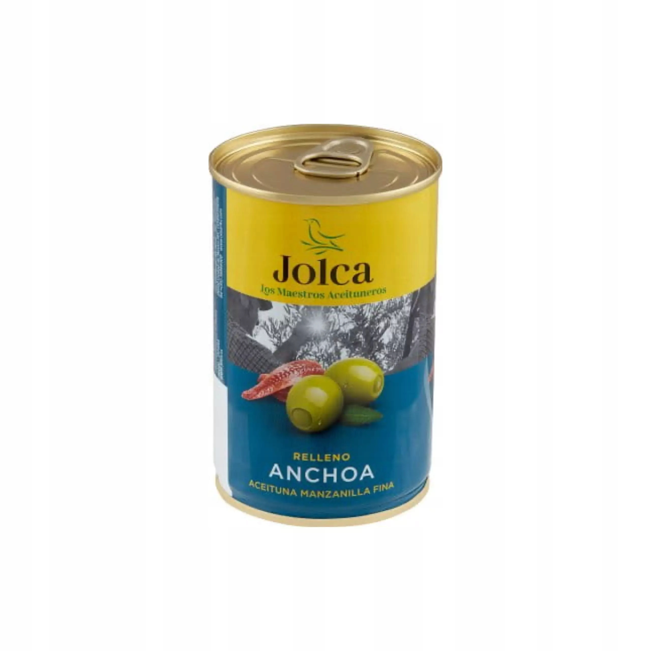 

Oliwki zielone nadziewane anchois 300 g Jolca