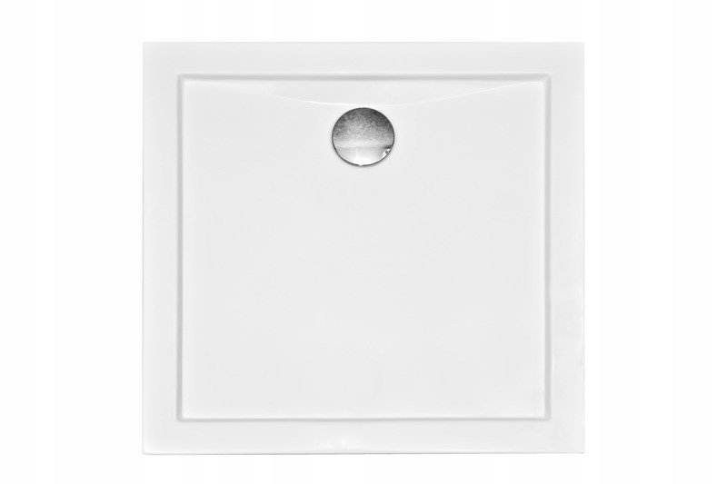 Sprchová vanička Besco Aquarius Podlahová čtvercová 80x80