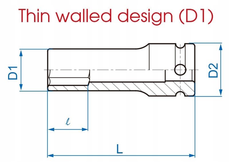 KING TONY ударные колпачки тонкостенные 17mm 22mm