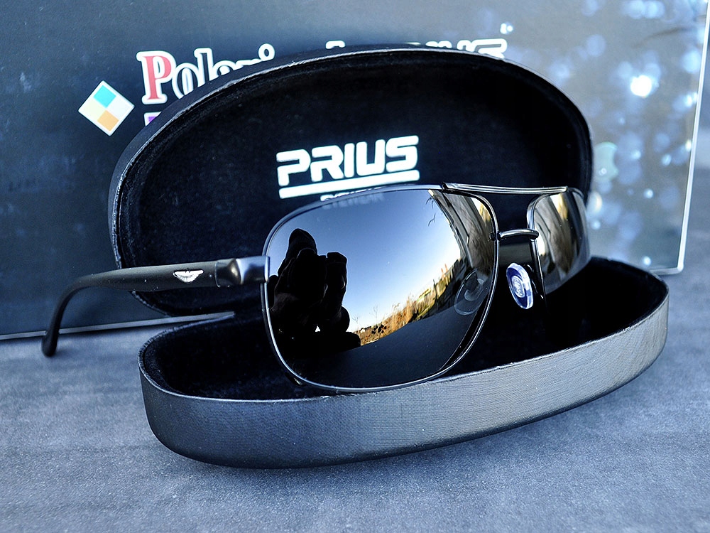 OKULARY MĘSKIE POLARYZACYJNE AVIATOR FLEKS ETUI Marka inna