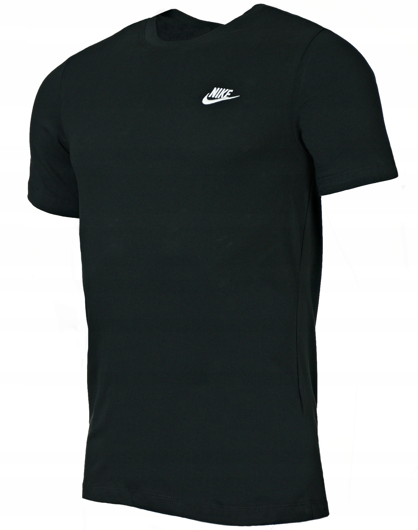 Koszulka Nike Sportowa Męska Bawełniana Czarna Małe Logo AR4997-013 r. L