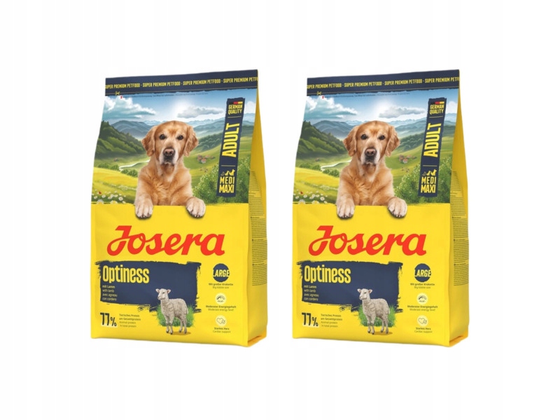 Karma dla psa Josera Optiness Jagnięcina z ryżem 2 x 12.5 kg