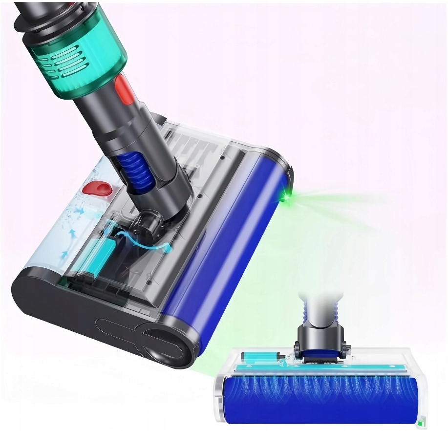 Laserová Kefka pre Dyson V7 V8 V10 V11 V15 zelená Led laserová Filter