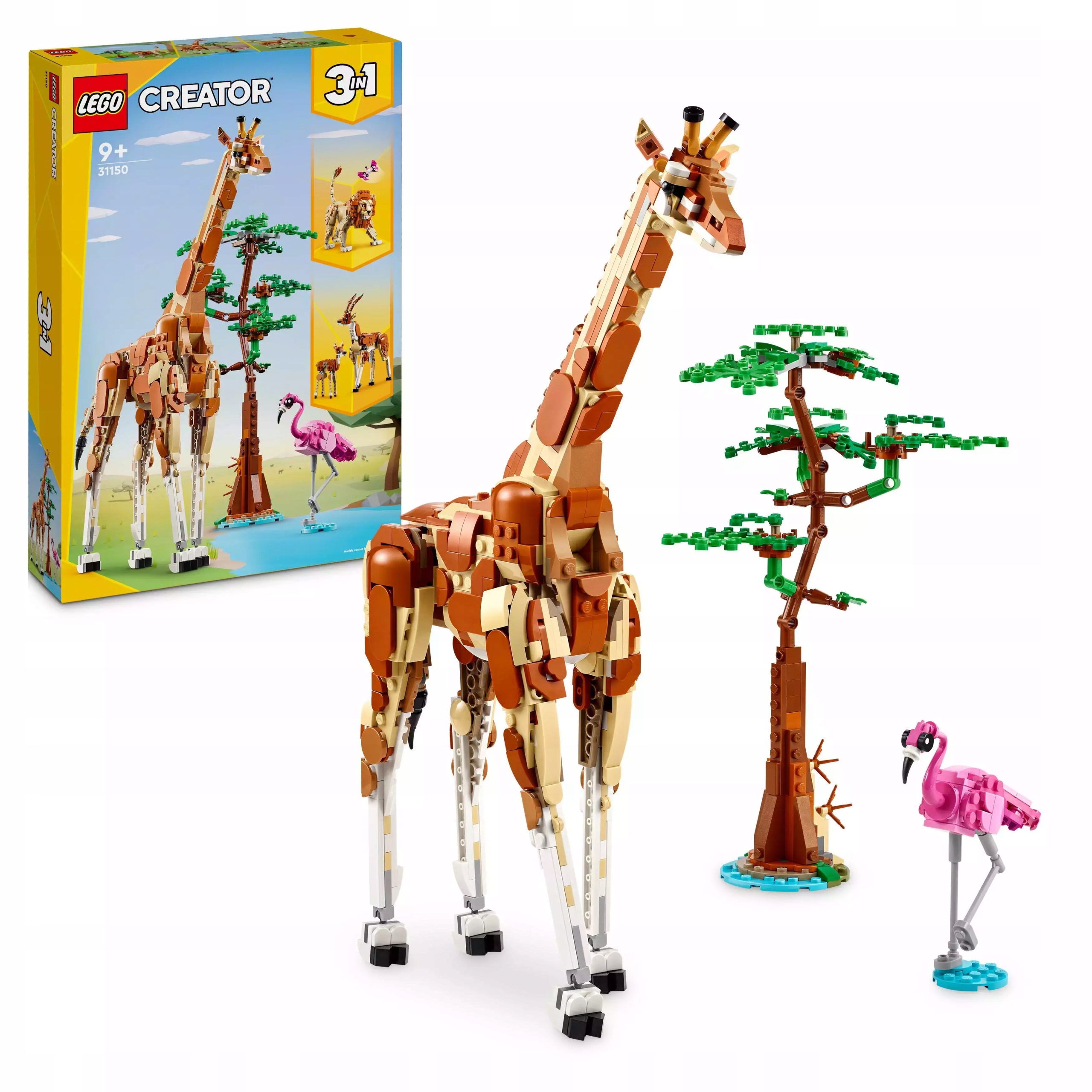 Lego Creator 3v1 Divoká zvířata ze safari 31150