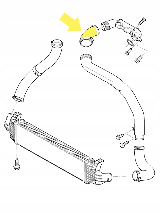 INTERCOOLER TURBO RURA FORD FOCUS C-MAX 1.6 TDCI Producent części Proparts Krawczyk